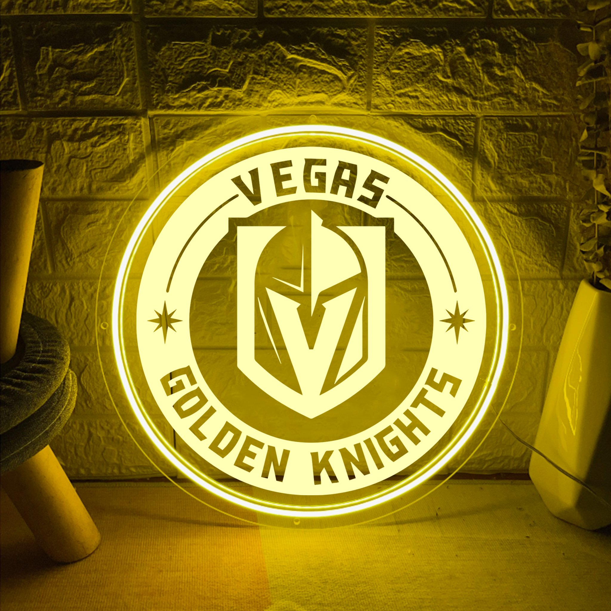 Vegas Golden Knights Ice Hockey Laser Sign