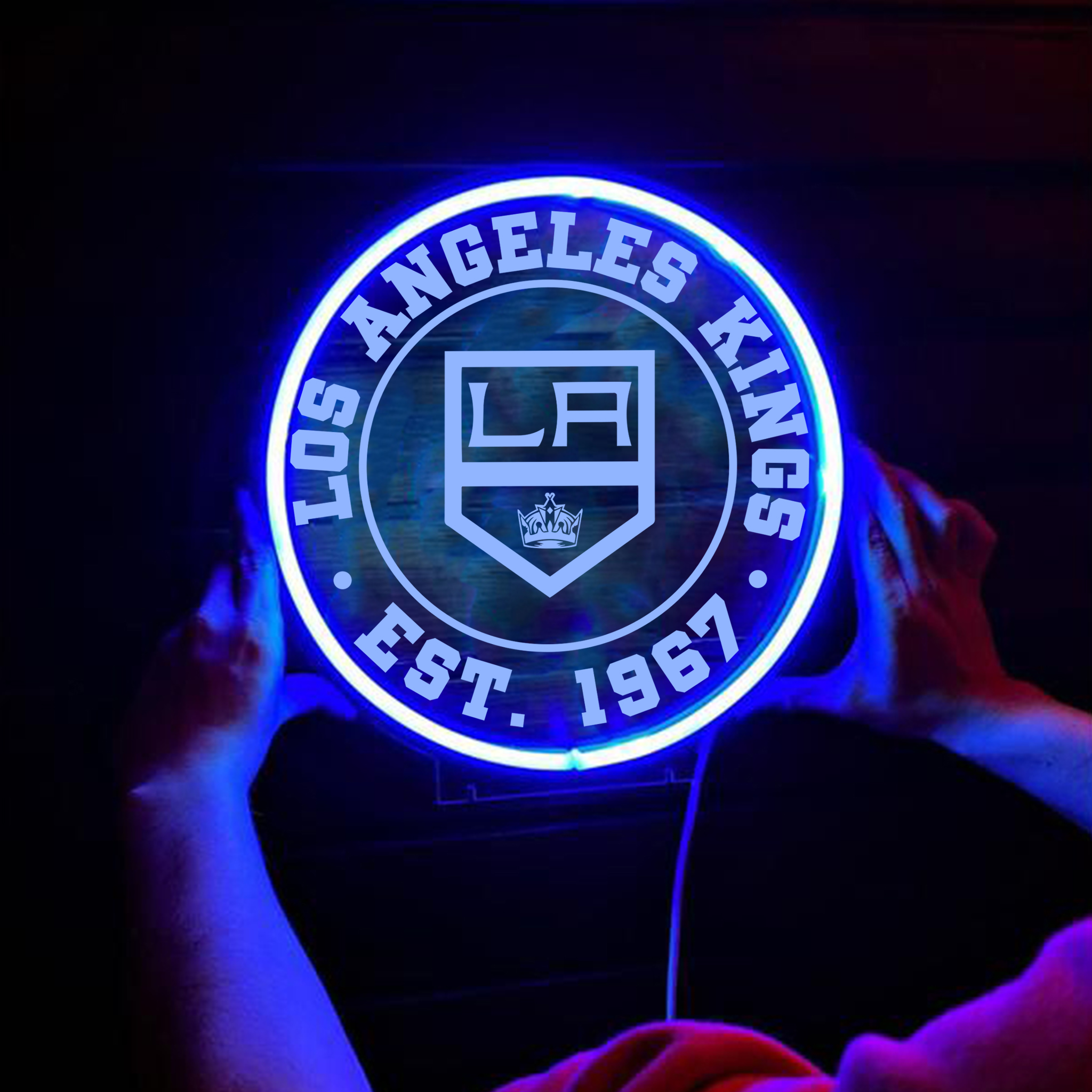 Ice Hockey Los Angeles Kings Laser Signs Wall Decor