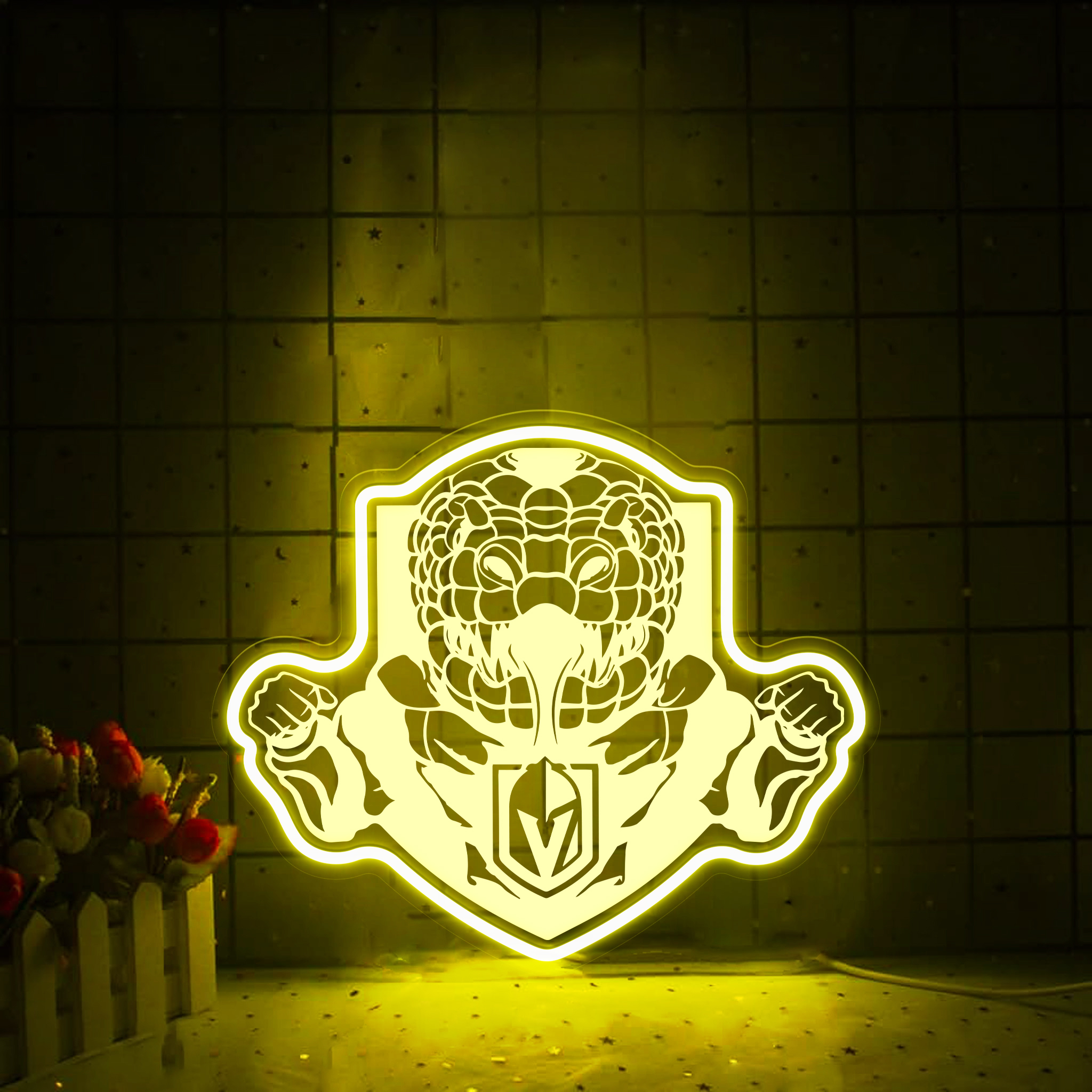 Ice Hockey Vegas Golden Knights Laser Sign