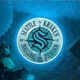 Seattle Kraken Ice Hockey UV Signs Wall Decor
