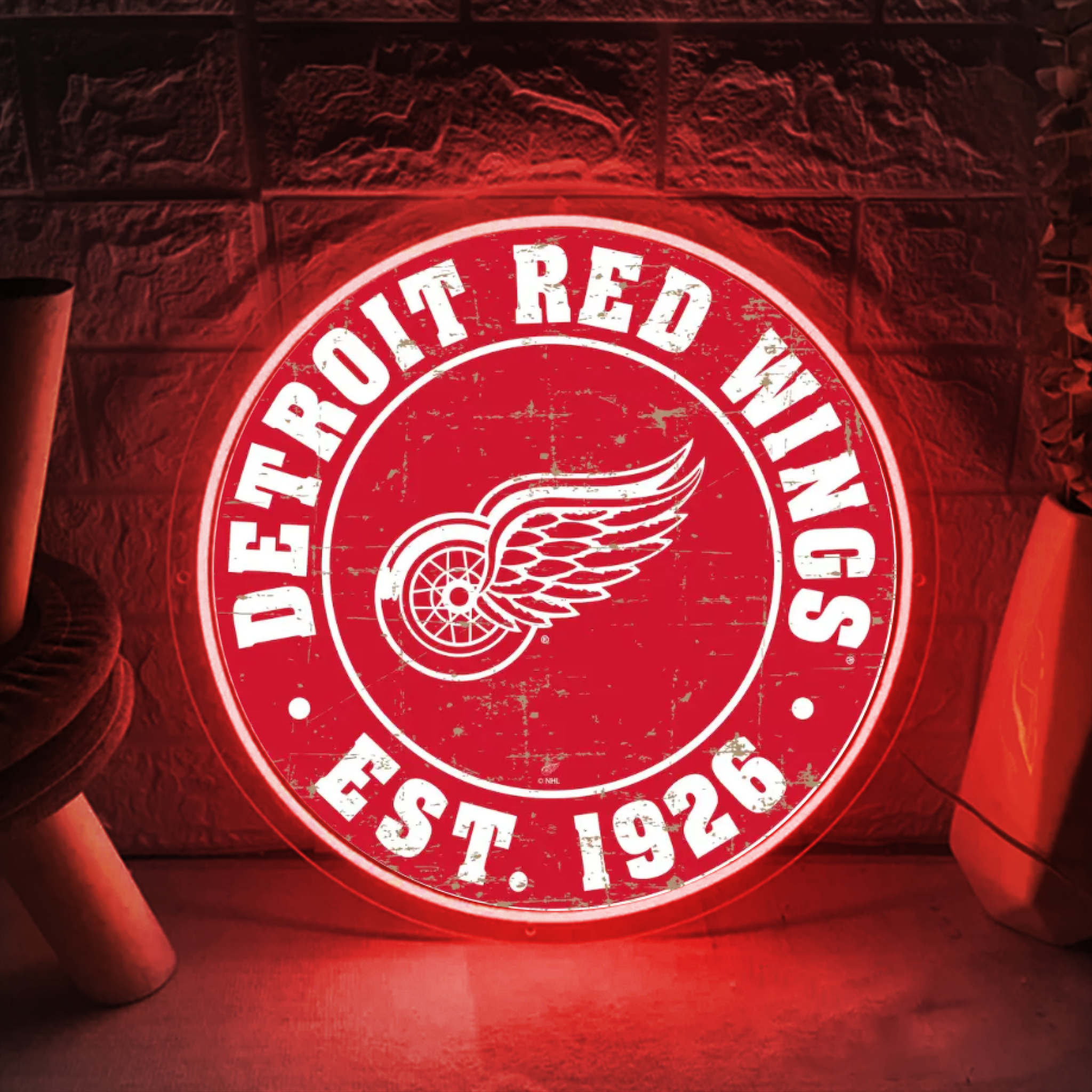 Ice Hockey Detroit Red Wings UV Sign