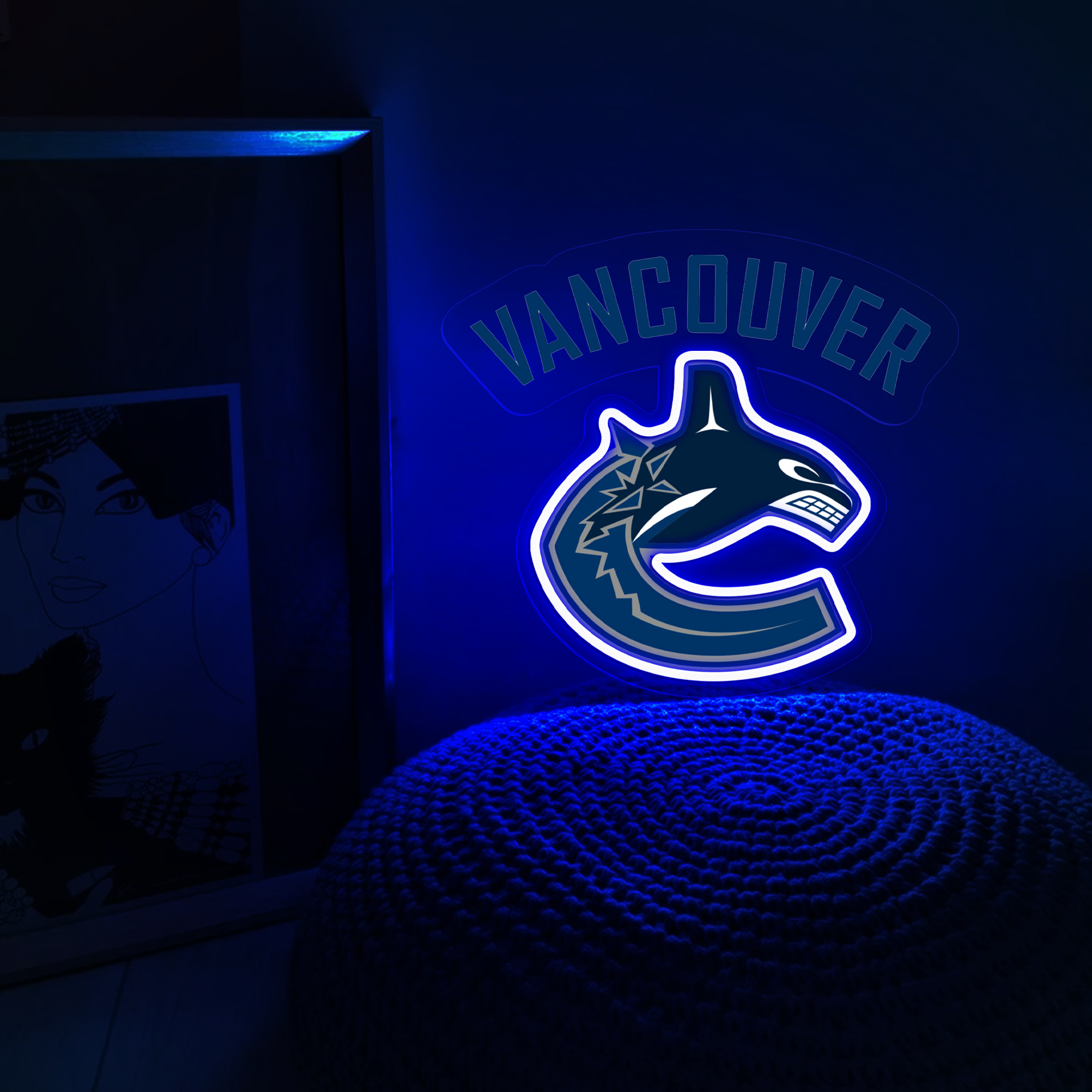 Ice Hockey Vancouver Canucks UV Sign