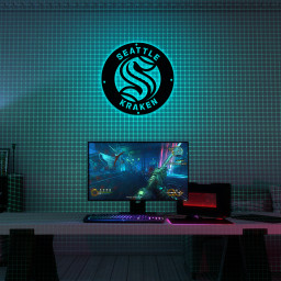 Seattle Kraken Ice Hockey Metal Sign Wall Decor