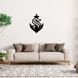 Seattle Kraken Ice Hockey Metal Sign