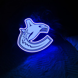 Vancouver Canucks Ice Hockey Laser Signs Wall Decor