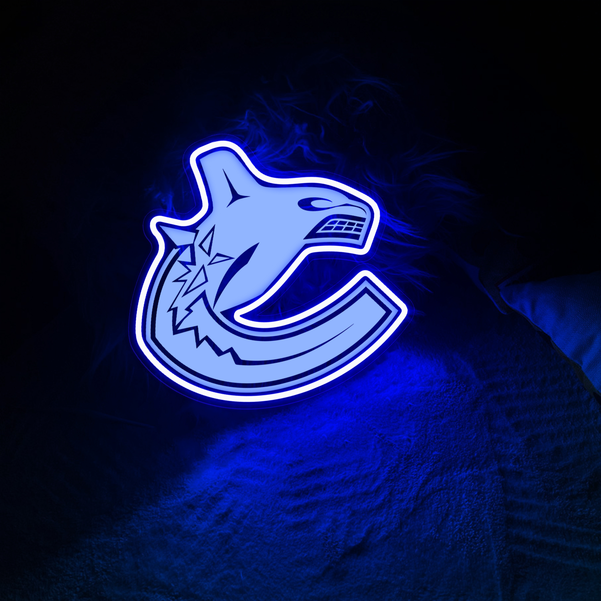 Vancouver Canucks Ice Hockey Laser Signs Wall Decor