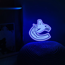 Vancouver Canucks Ice Hockey Laser Signs Wall Decor