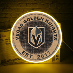 Vegas Golden Knights Ice Hockey UV Sign Wall Decor
