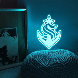 Seattle Kraken Ice Hockey Laser Sign