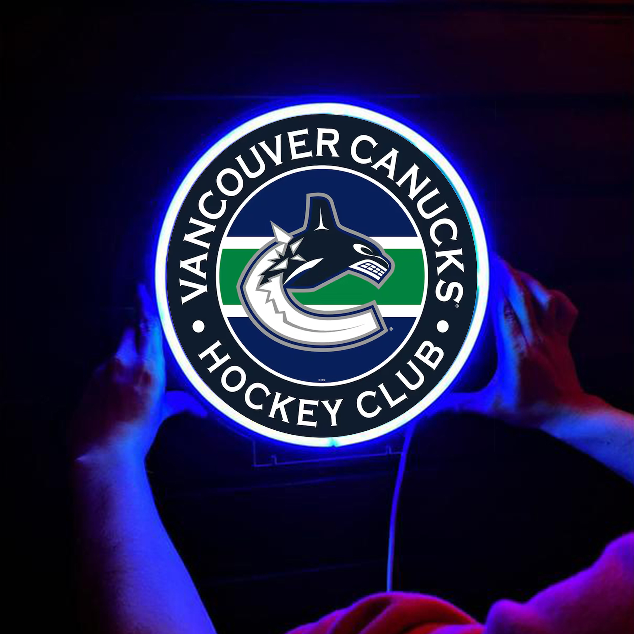 Vancouver Canucks Ice Hockey UV Sign Wall Decor