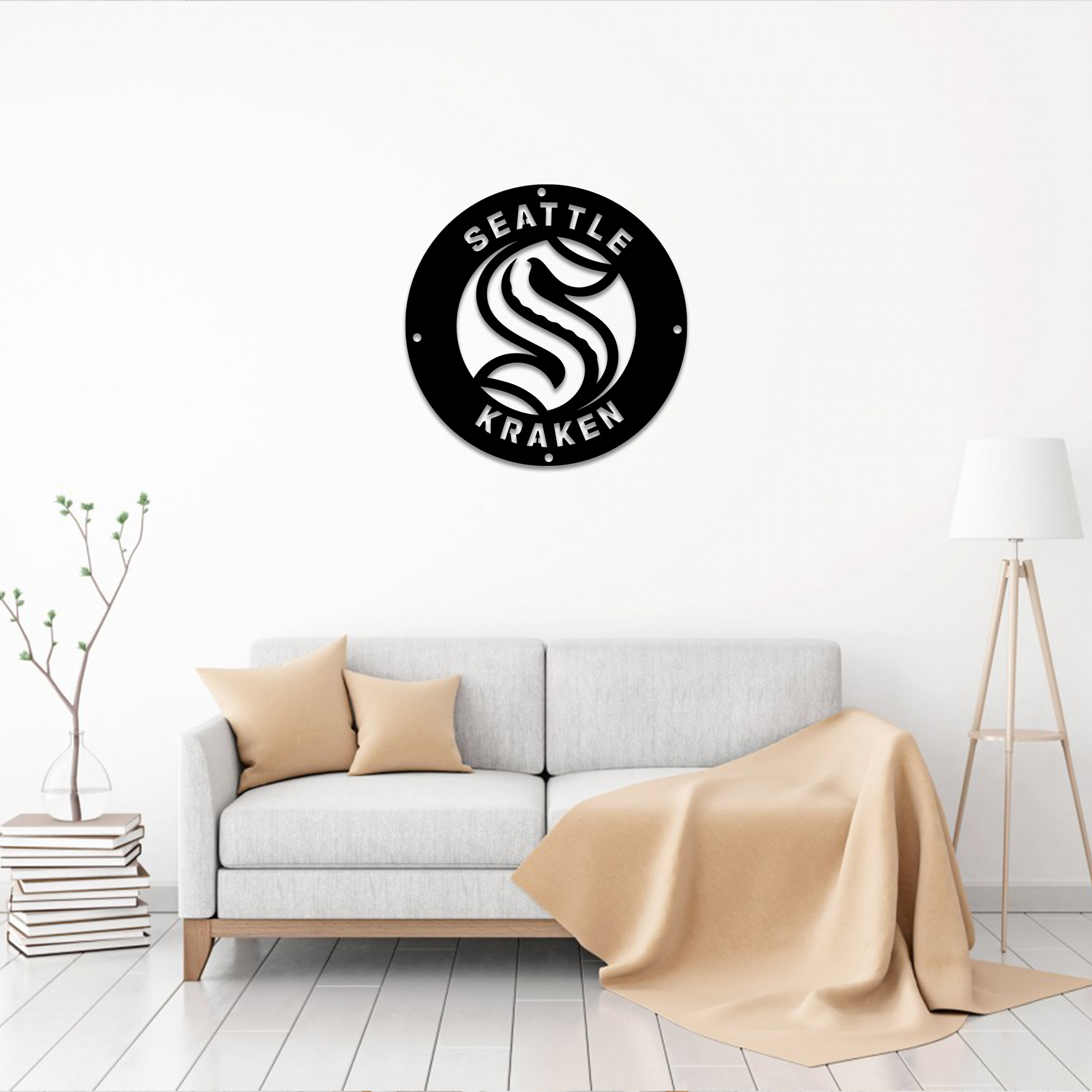 Seattle Kraken Ice Hockey Metal Sign Wall Decor