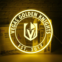 Vegas Golden Knights Ice Hockey Laser Sign Wall Decor
