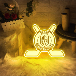 Vegas Golden Knights Ice Hockey Laser Signs Wall Decor