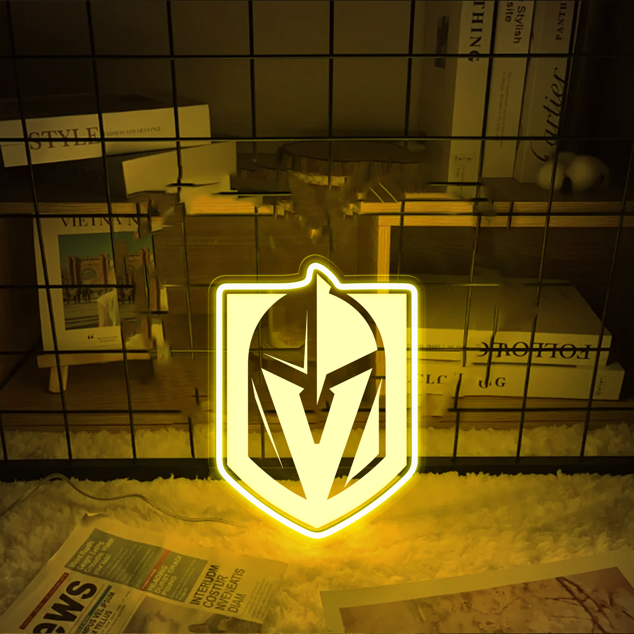 Vegas Golden Knights Ice Hockey Laser Signs