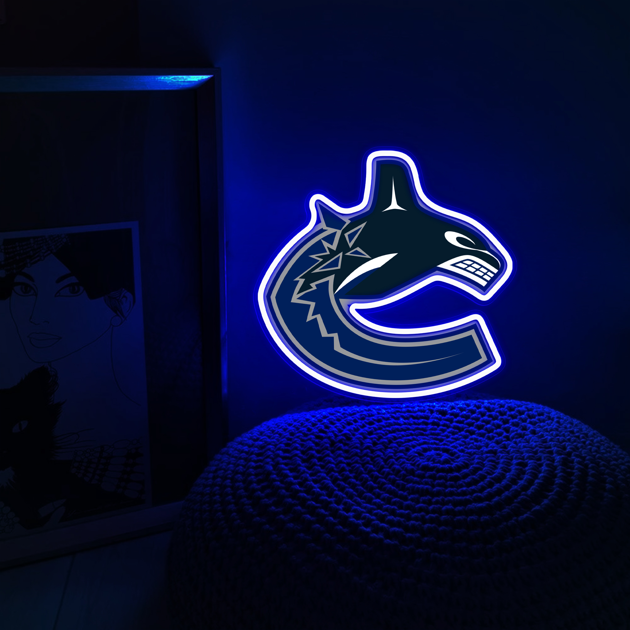 Vancouver Canucks Ice Hockey UV Signs Wall Decor
