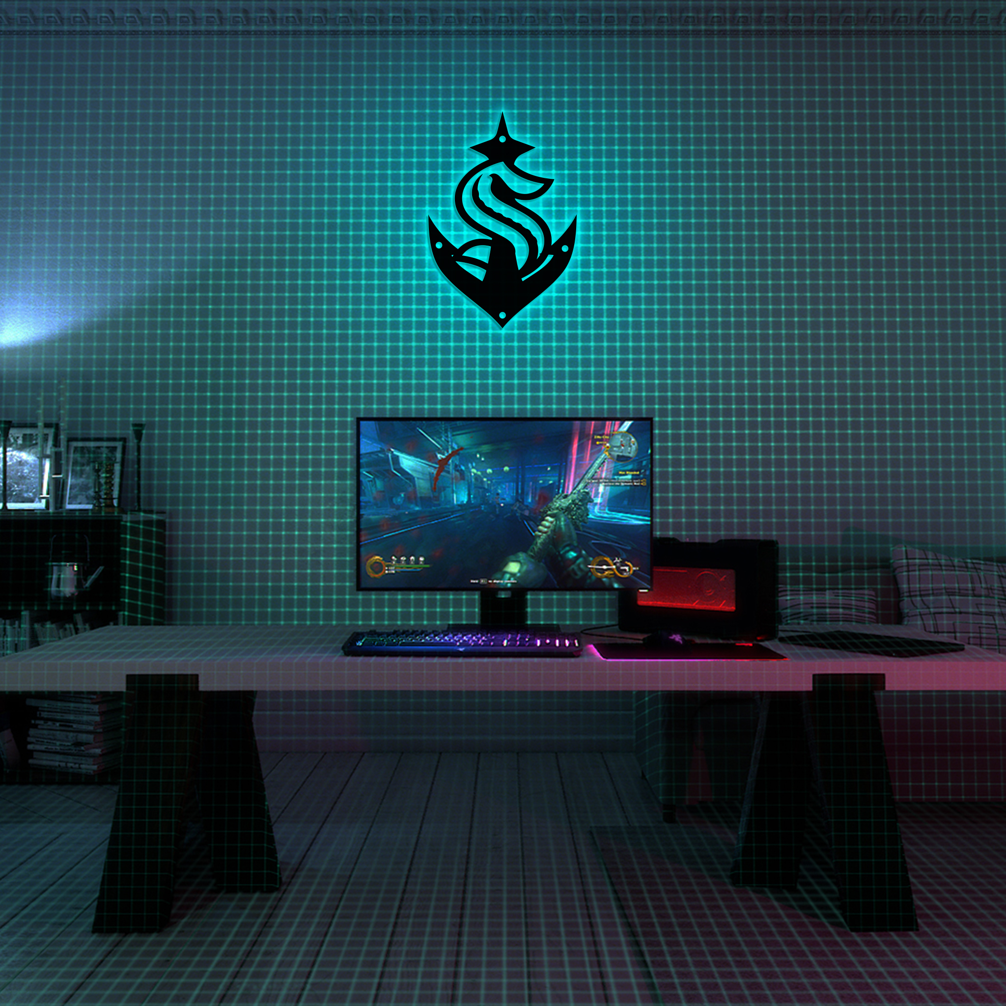 Seattle Kraken Ice Hockey Metal Sign