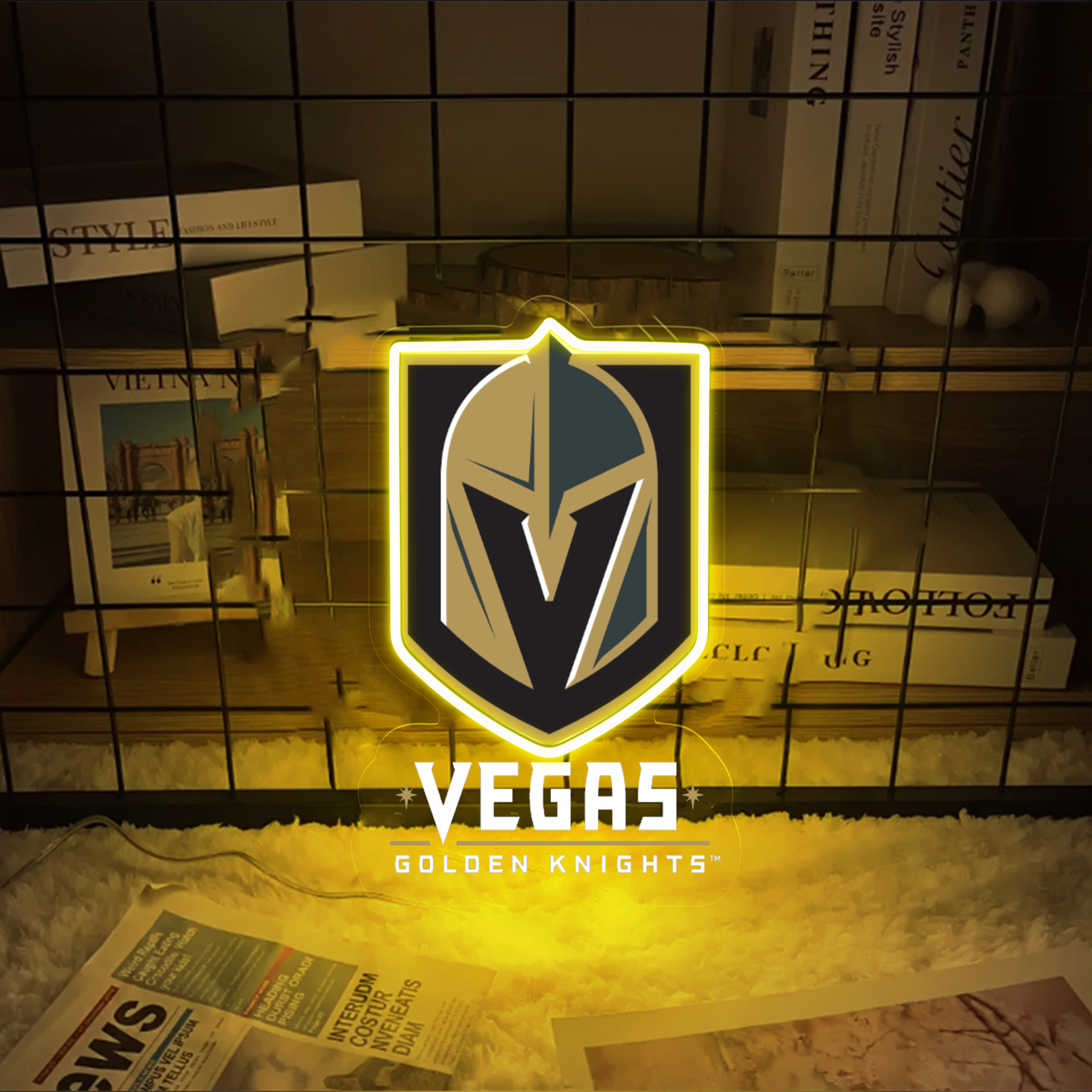 Ice Hockey Vegas Golden Knights UV Signs