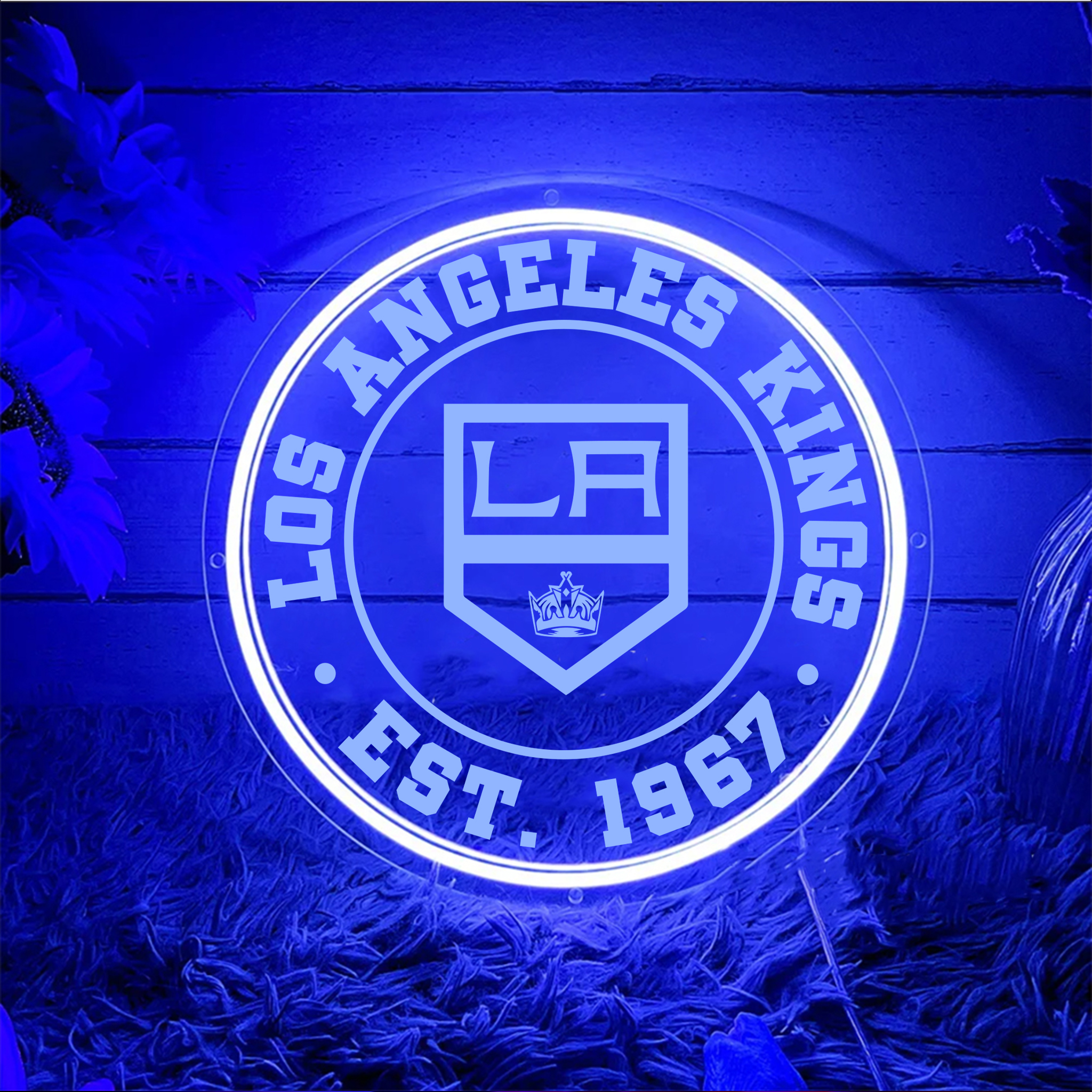 Ice Hockey Los Angeles Kings Laser Signs Wall Decor