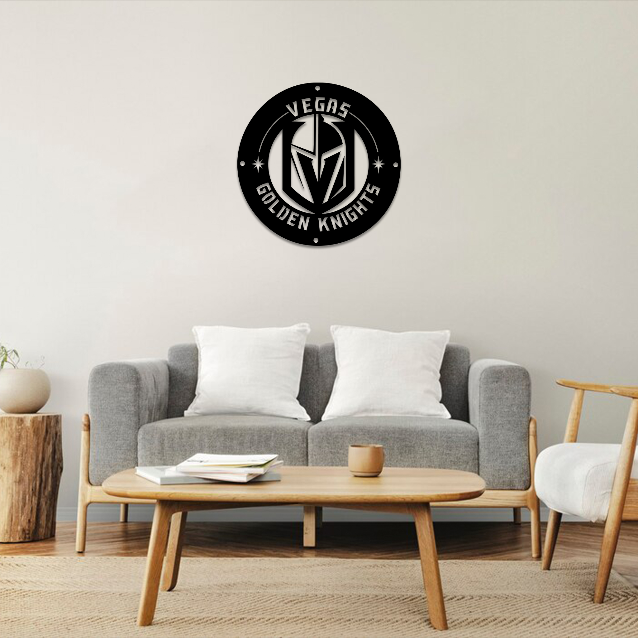 Vegas Golden Knights Ice Hockey Metal Sign