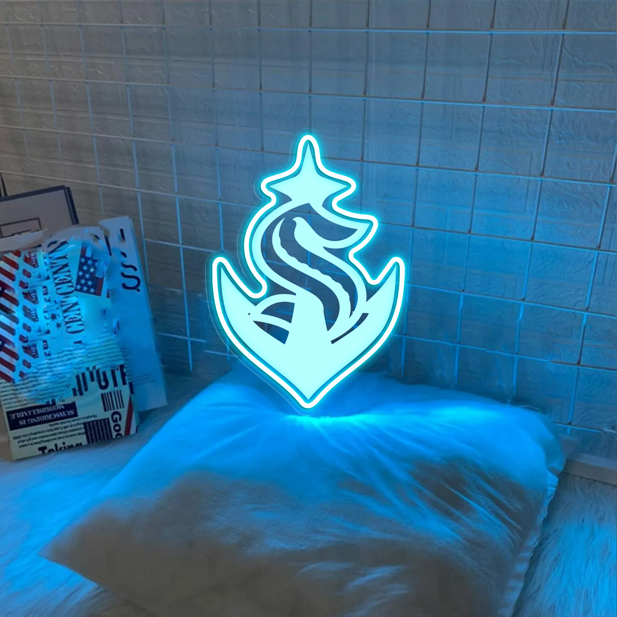 Seattle Kraken Ice Hockey Laser Sign