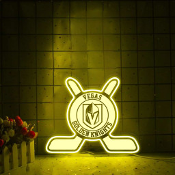 Vegas Golden Knights Ice Hockey Laser Signs Wall Decor