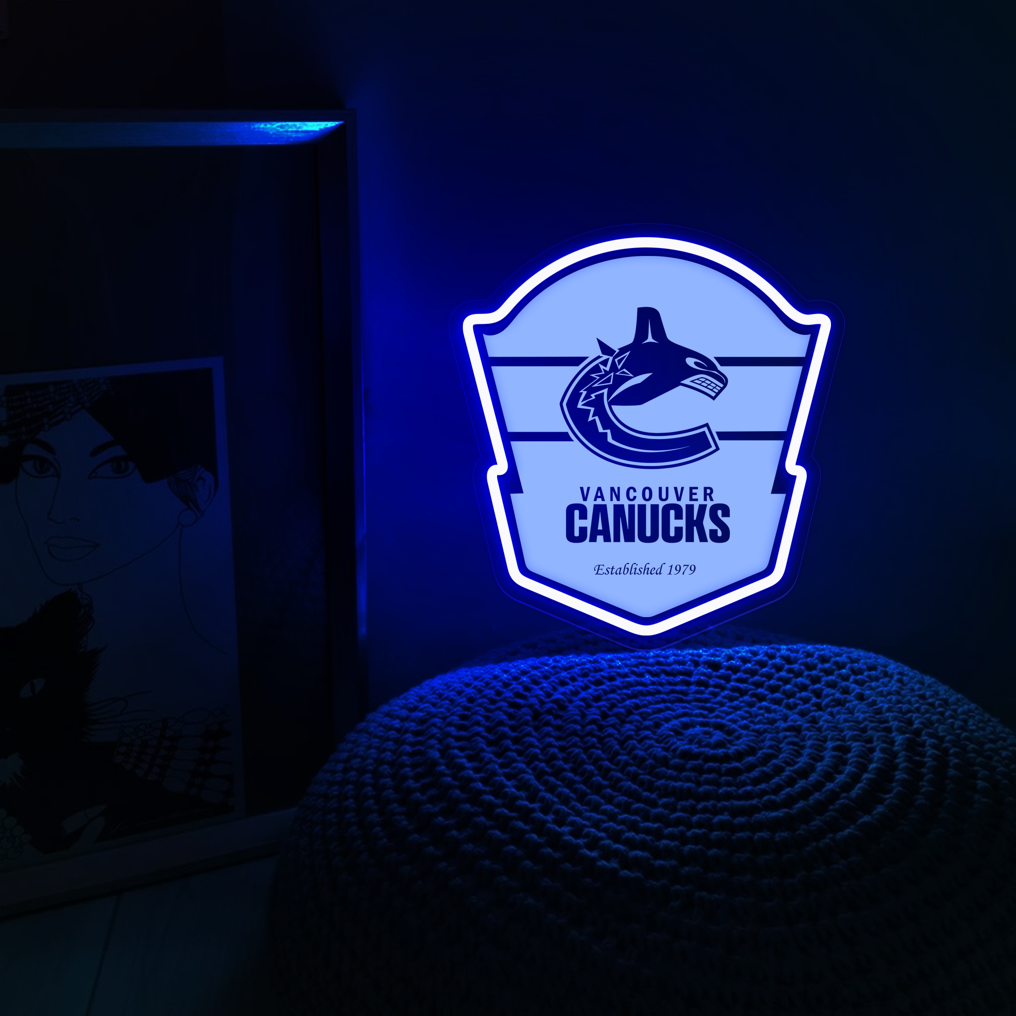 Ice Hockey Vancouver Canucks Laser Signs