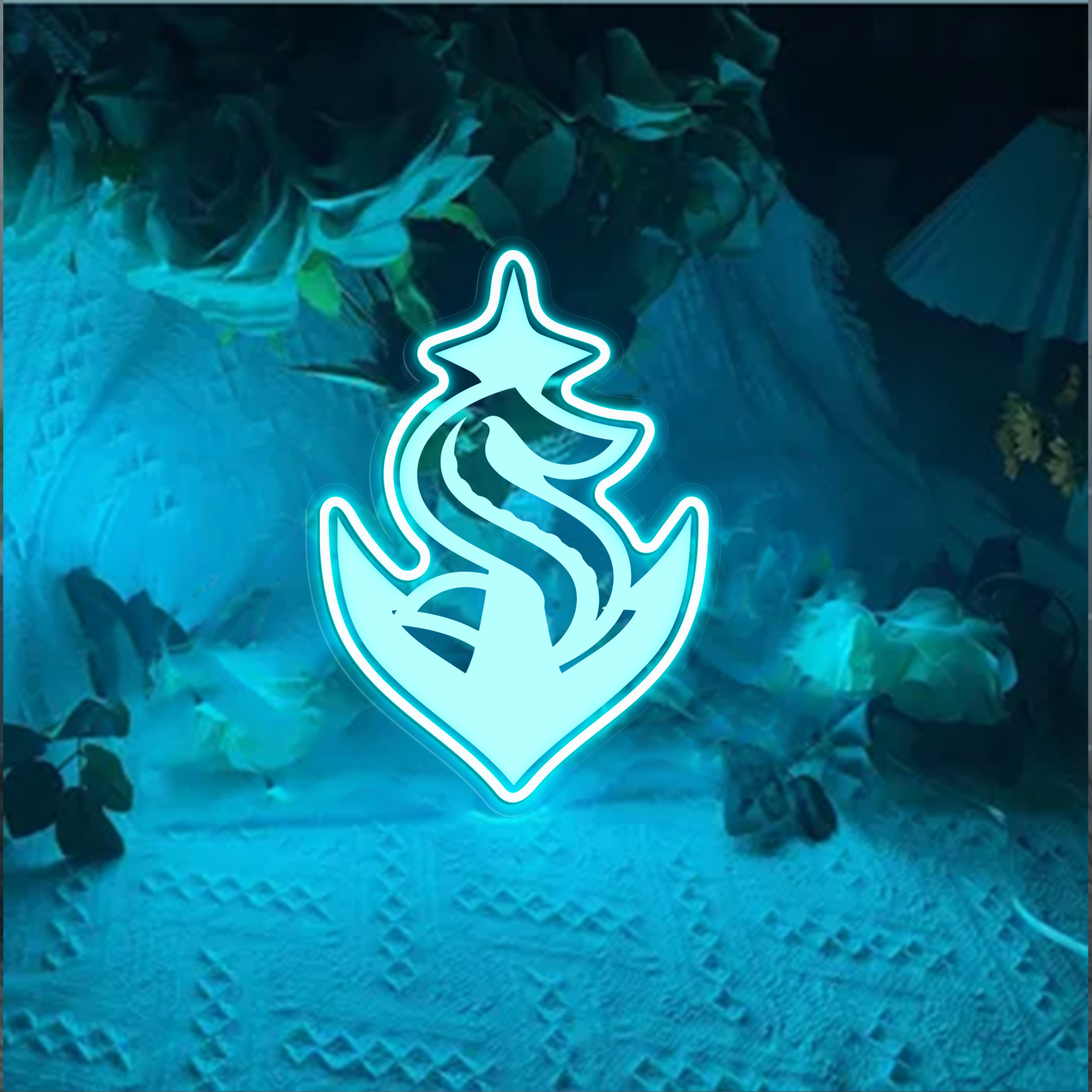 Seattle Kraken Ice Hockey Laser Sign