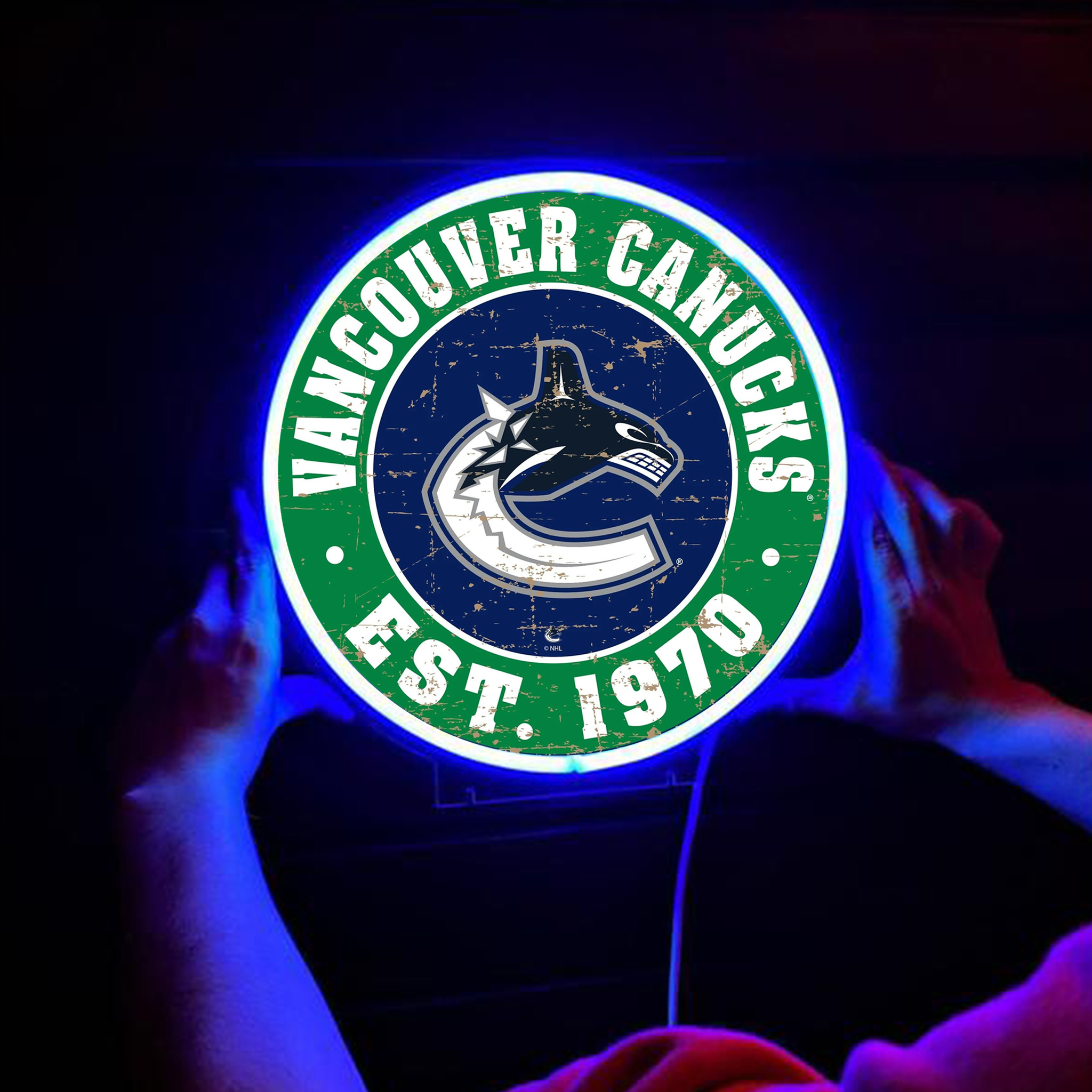 Vancouver Canucks Ice Hockey UV Sign