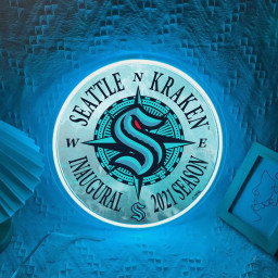 Seattle Kraken Ice Hockey UV Signs Wall Decor