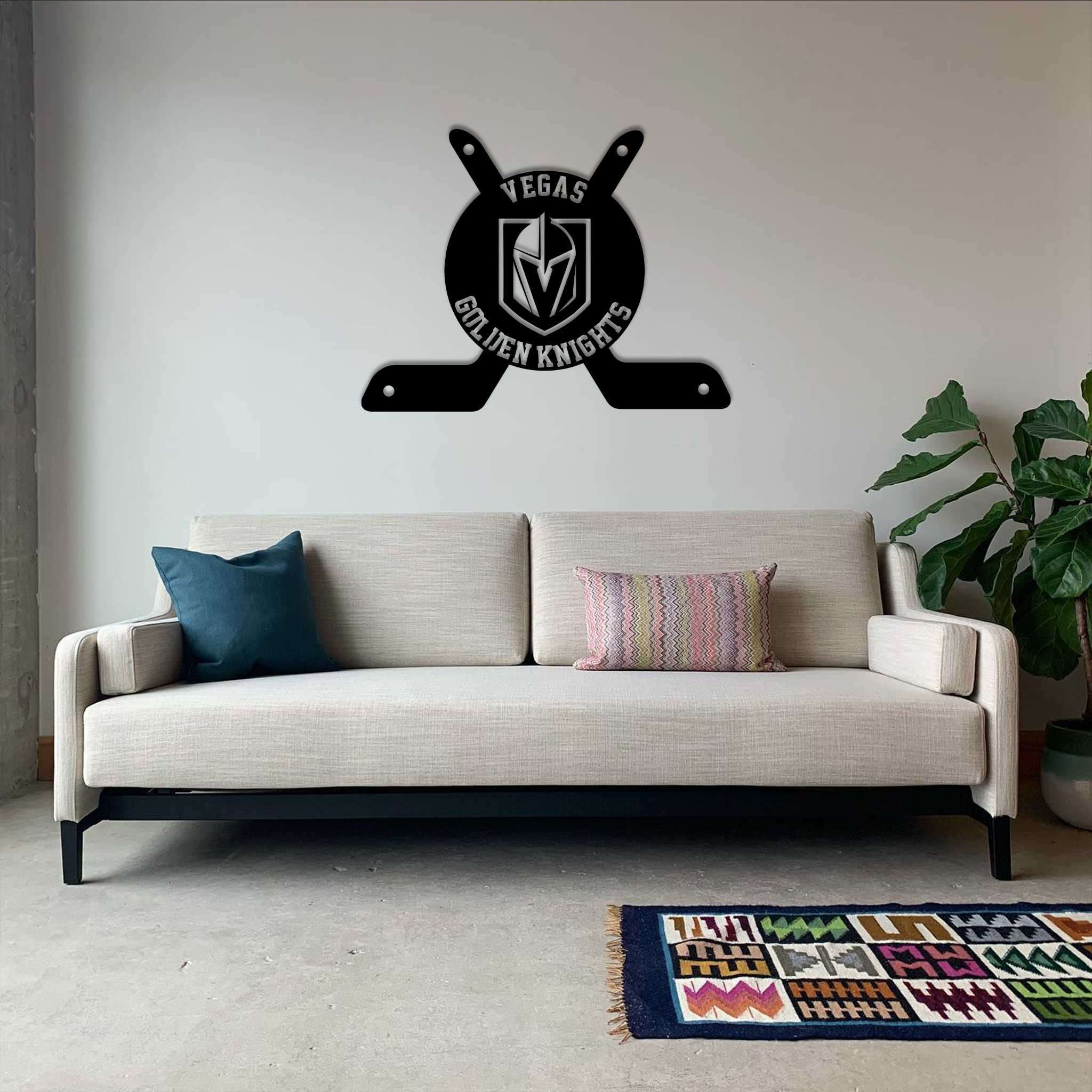 Vegas Golden Knights Ice Hockey Metal Signs Wall Decor