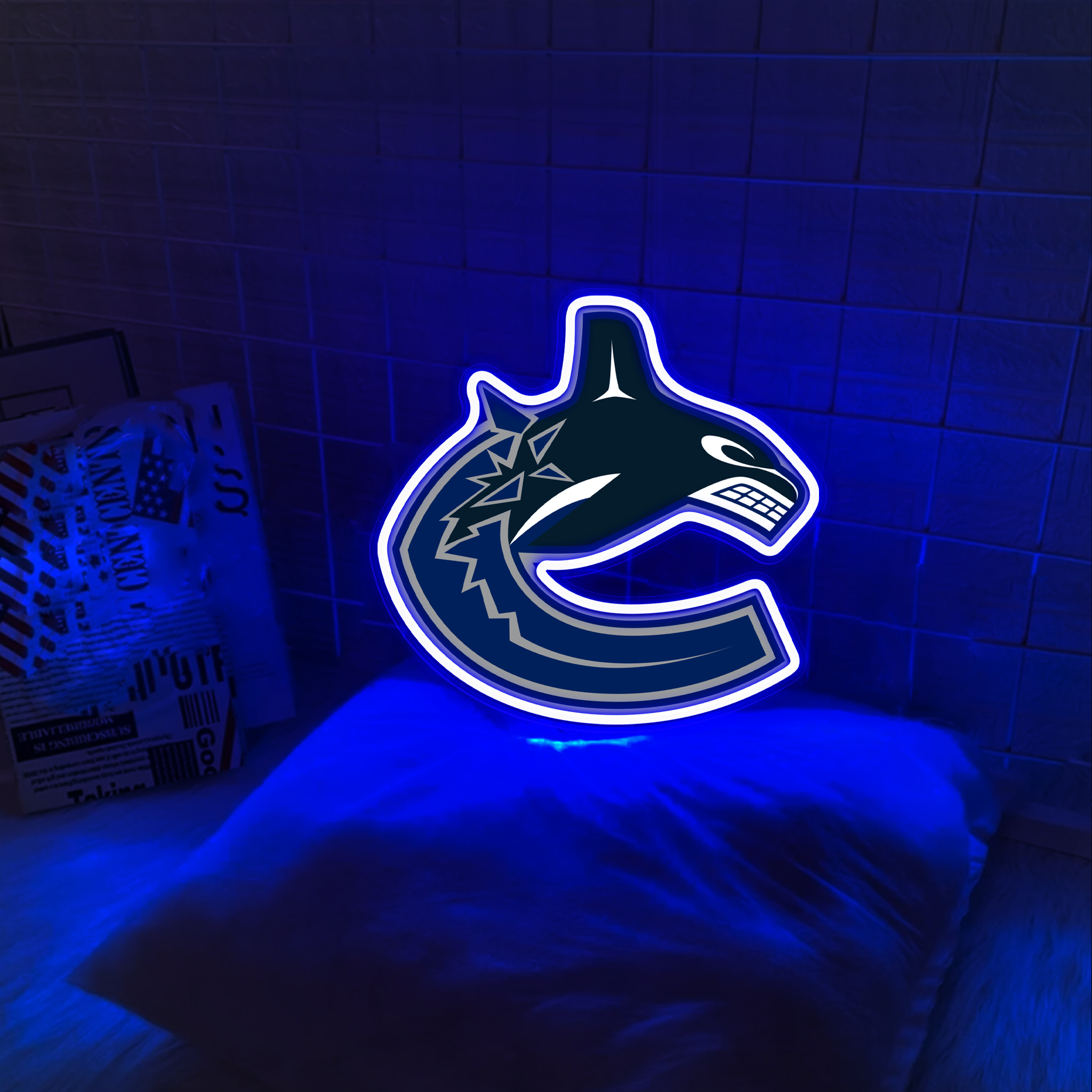 Vancouver Canucks Ice Hockey UV Signs Wall Decor