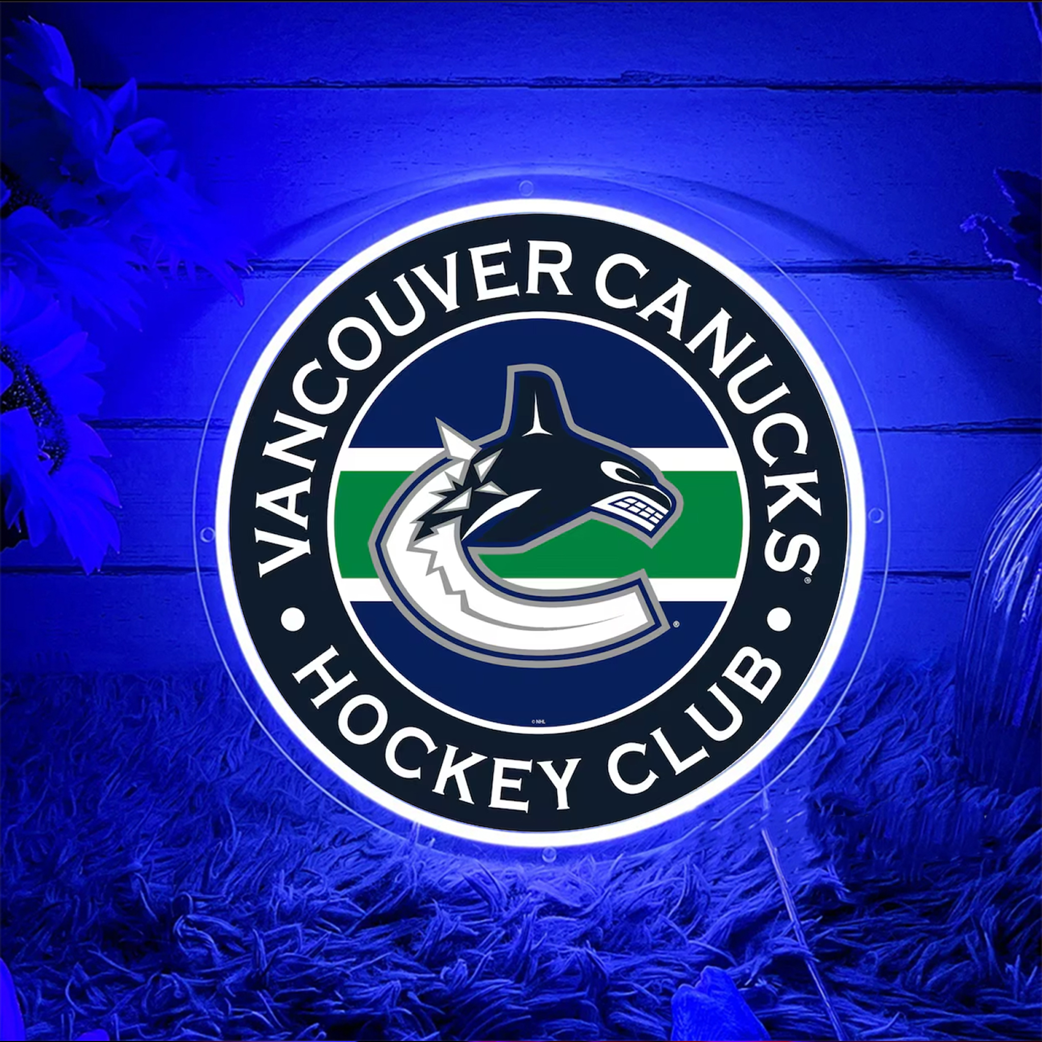 Vancouver Canucks Ice Hockey UV Sign Wall Decor