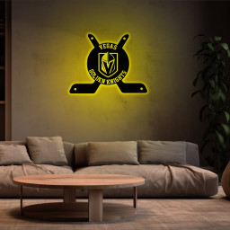 Vegas Golden Knights Ice Hockey Metal Signs Wall Decor