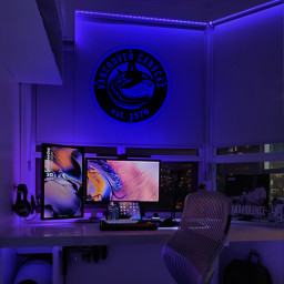 Vancouver Canucks Ice Hockey Metal Signs