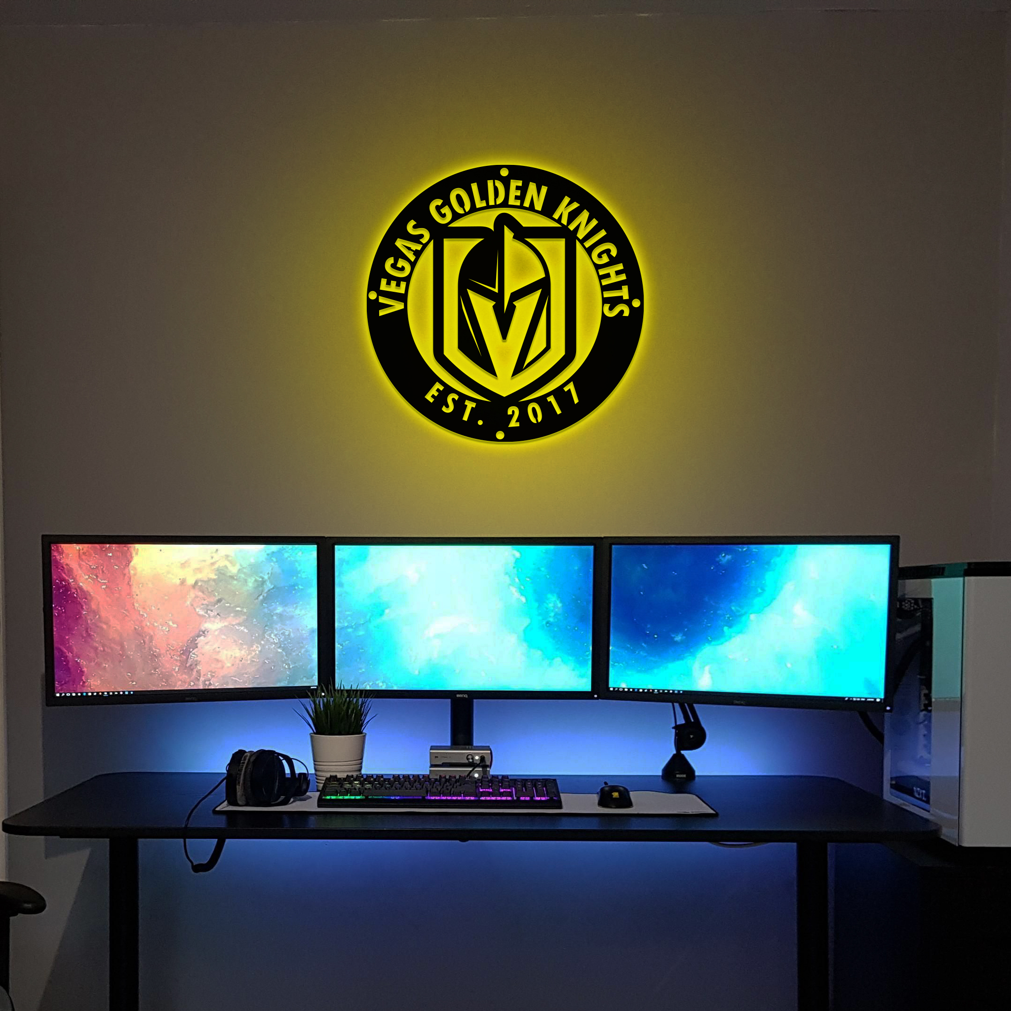 Vegas Golden Knights Ice Hockey Metal Sign Wall Decor