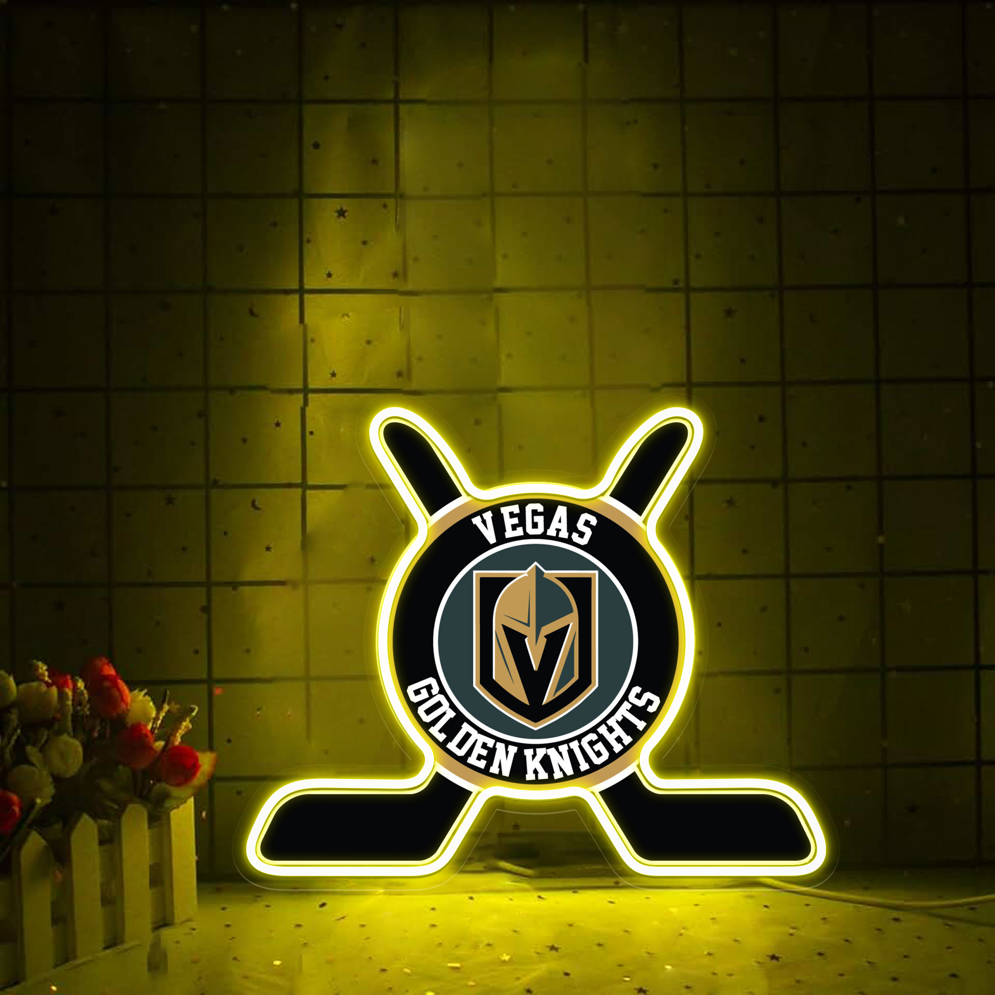 Vegas Golden Knights Ice Hockey UV Signs Wall Decor