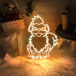 Pokemon Growlithe Neon Signs