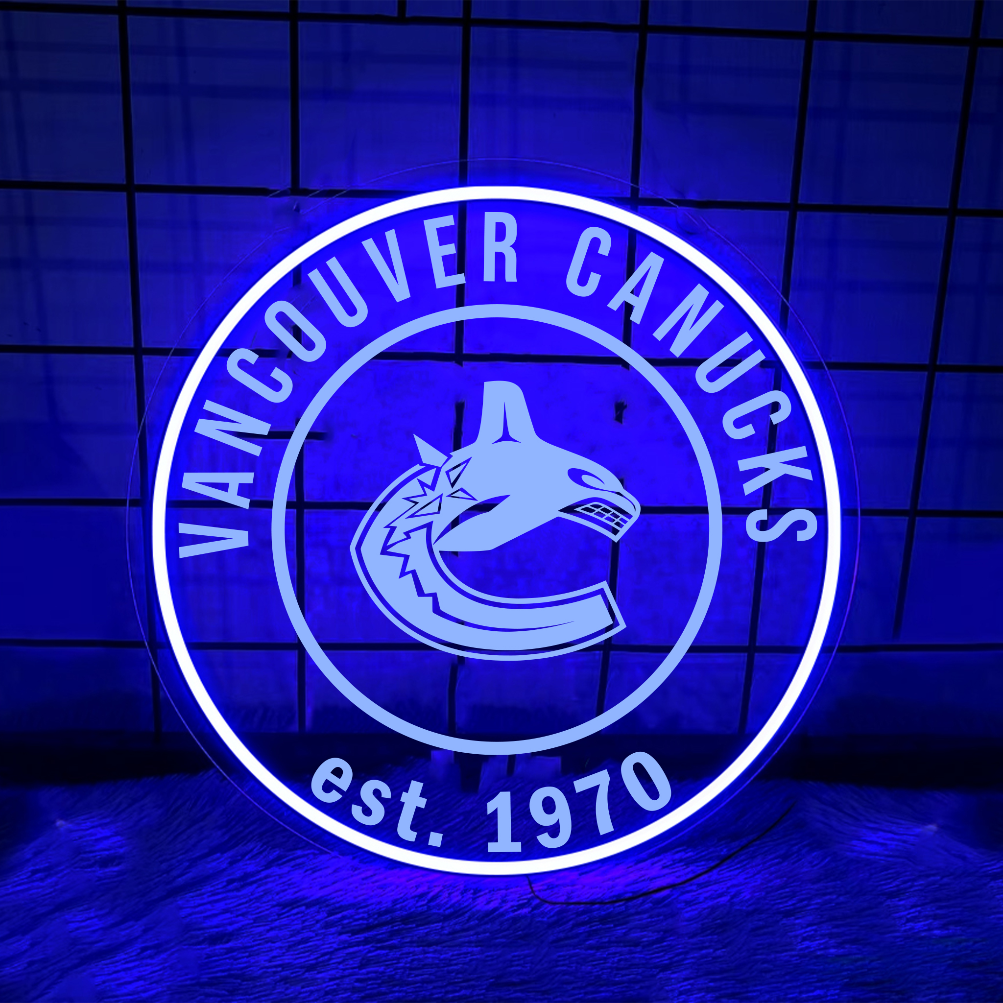 Vancouver Canucks Ice Hockey Laser Signs