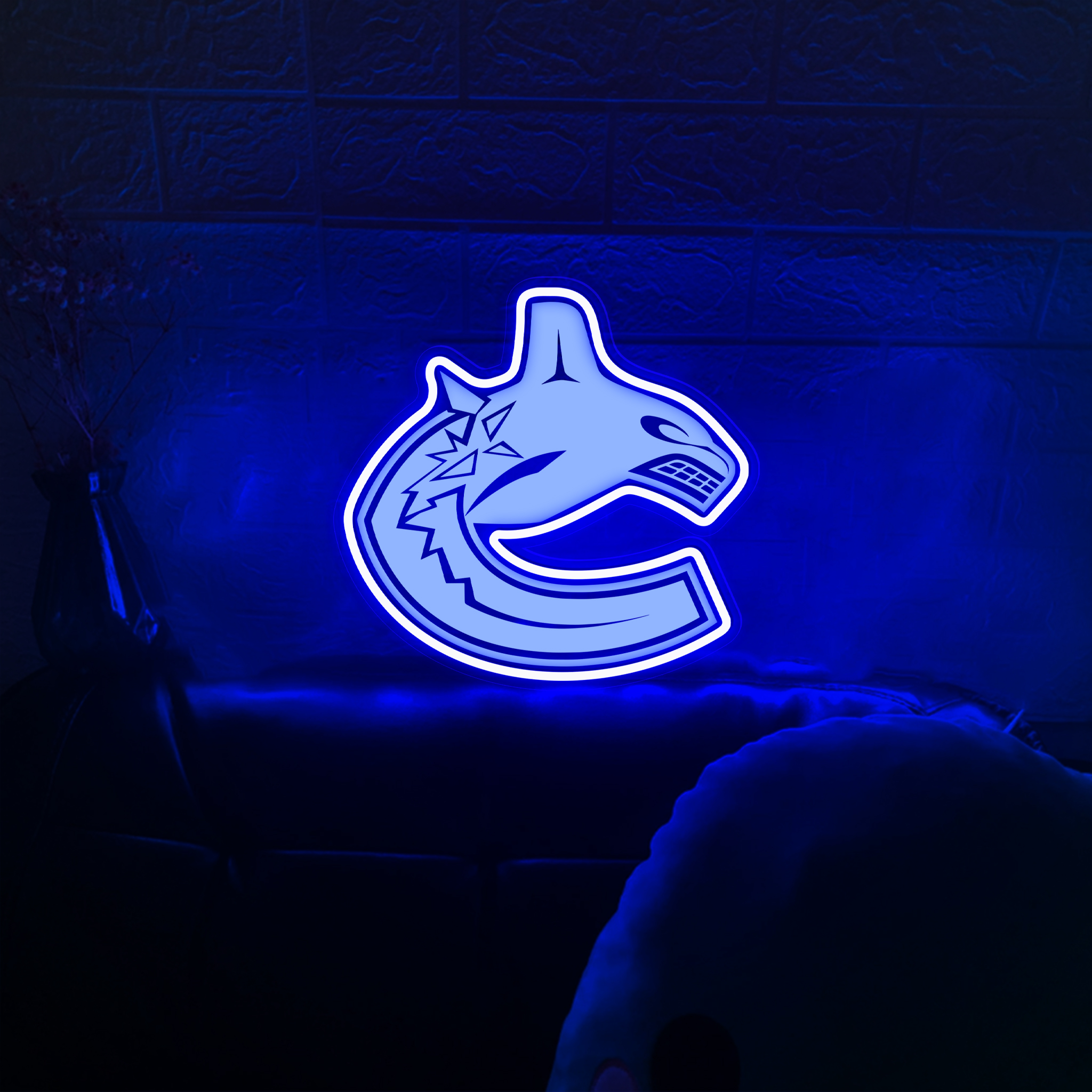 Vancouver Canucks Ice Hockey Laser Signs Wall Decor