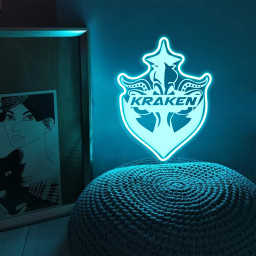 Seattle Kraken Ice Hockey Laser Signs