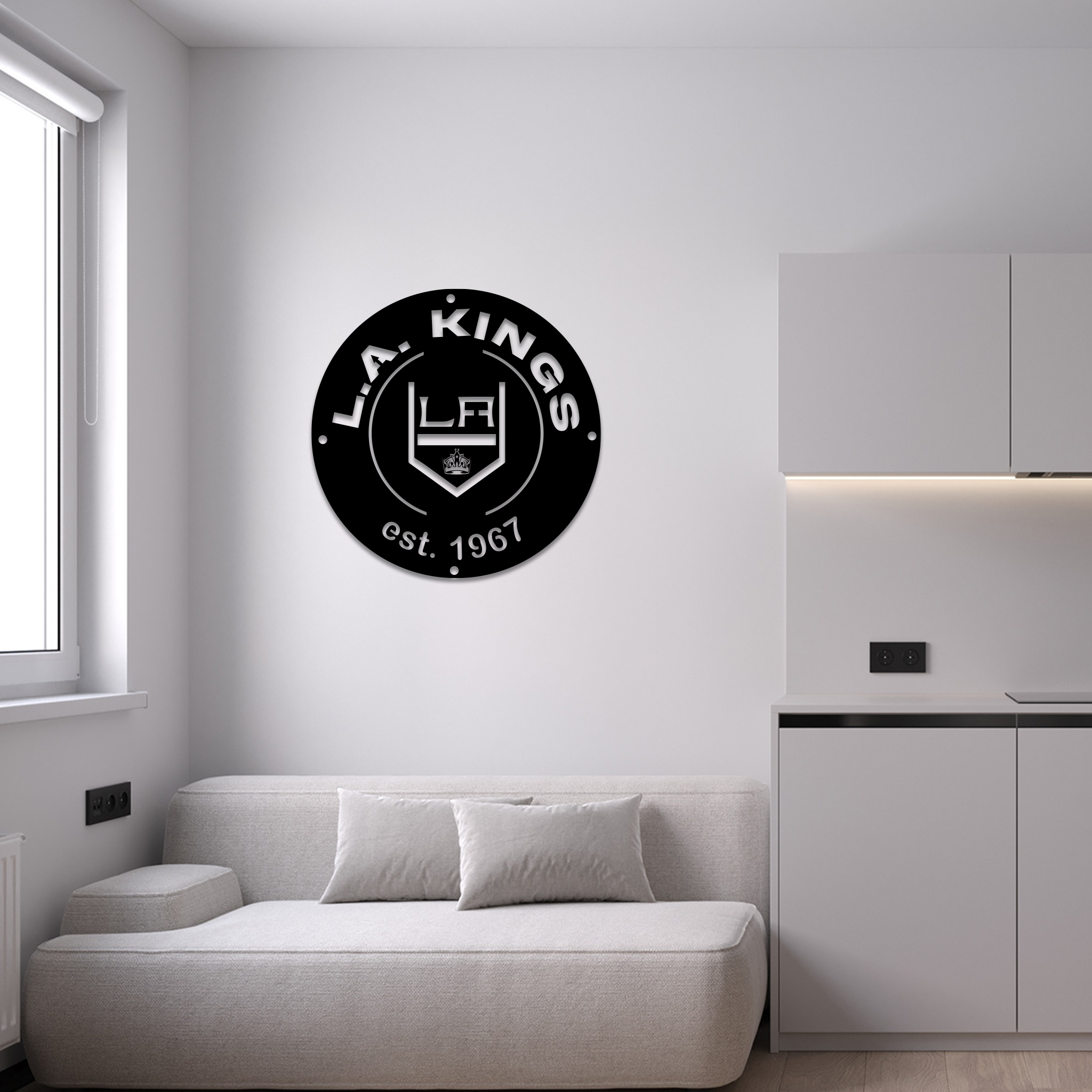 Los Angeles Kings Ice Hockey Metal Sign