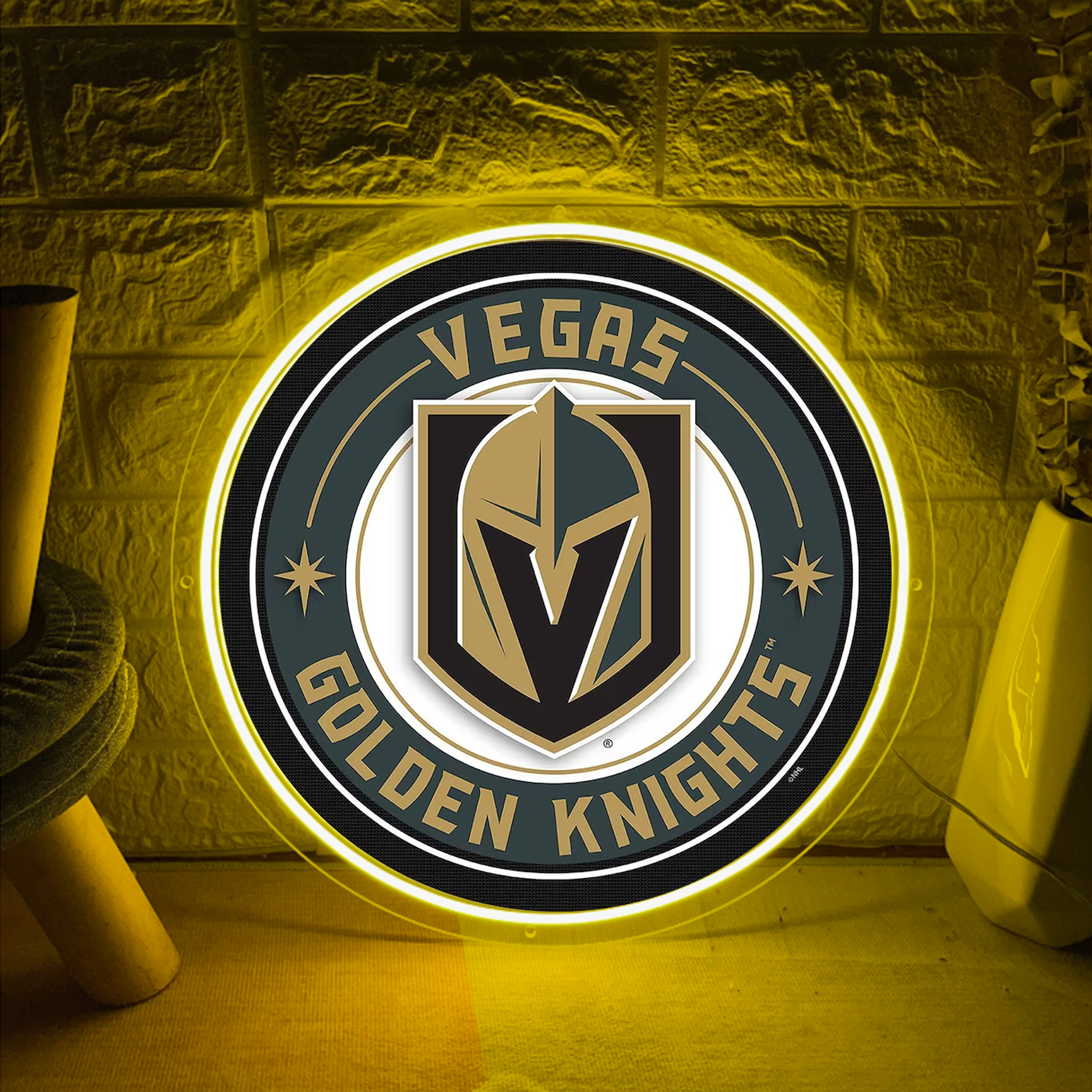 Vegas Golden Knights Ice Hockey UV Sign