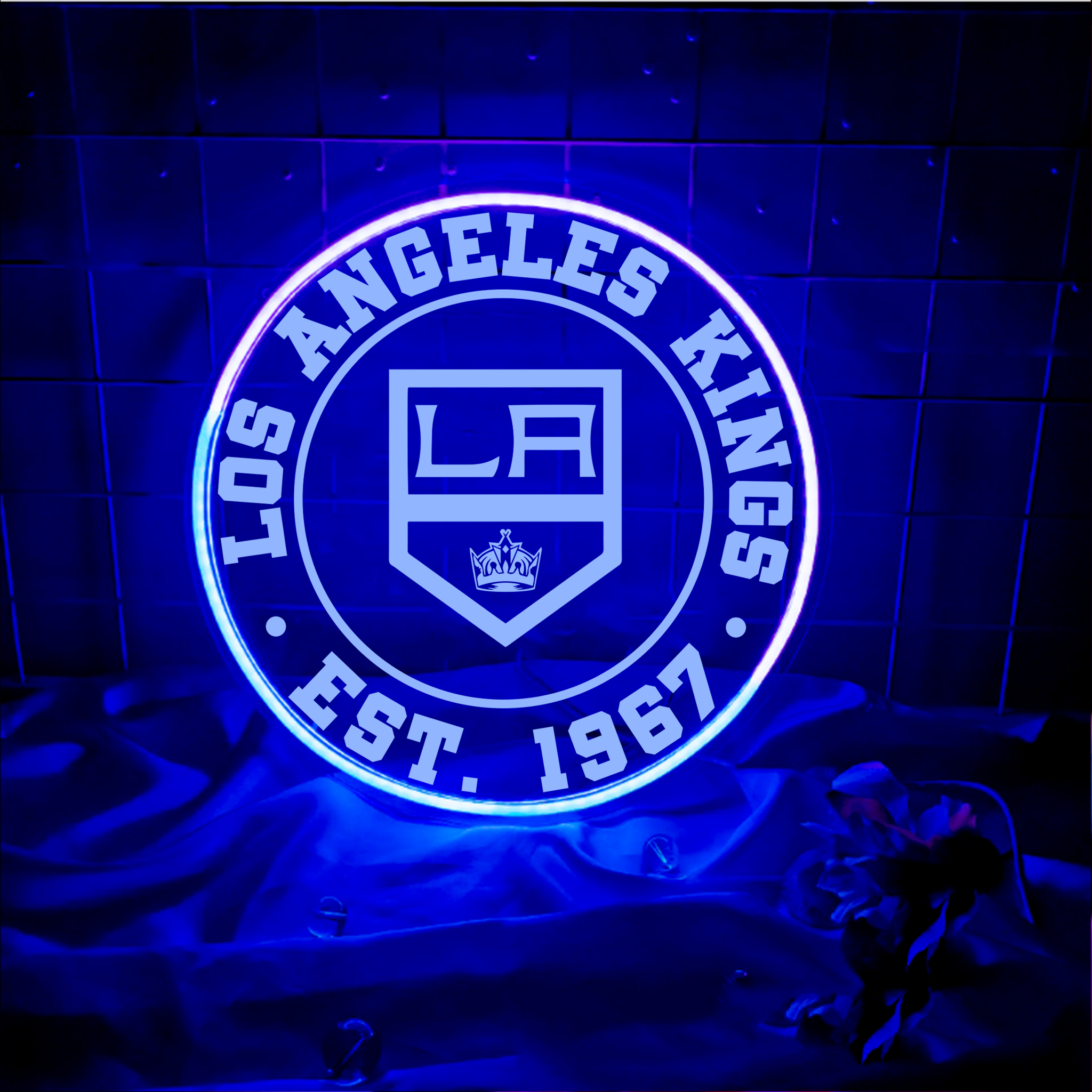 Ice Hockey Los Angeles Kings Laser Signs Wall Decor