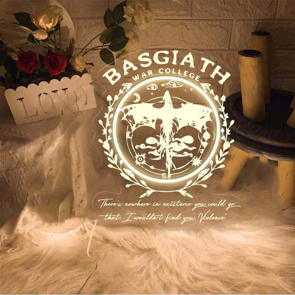 Basgiath War College Laser Sign