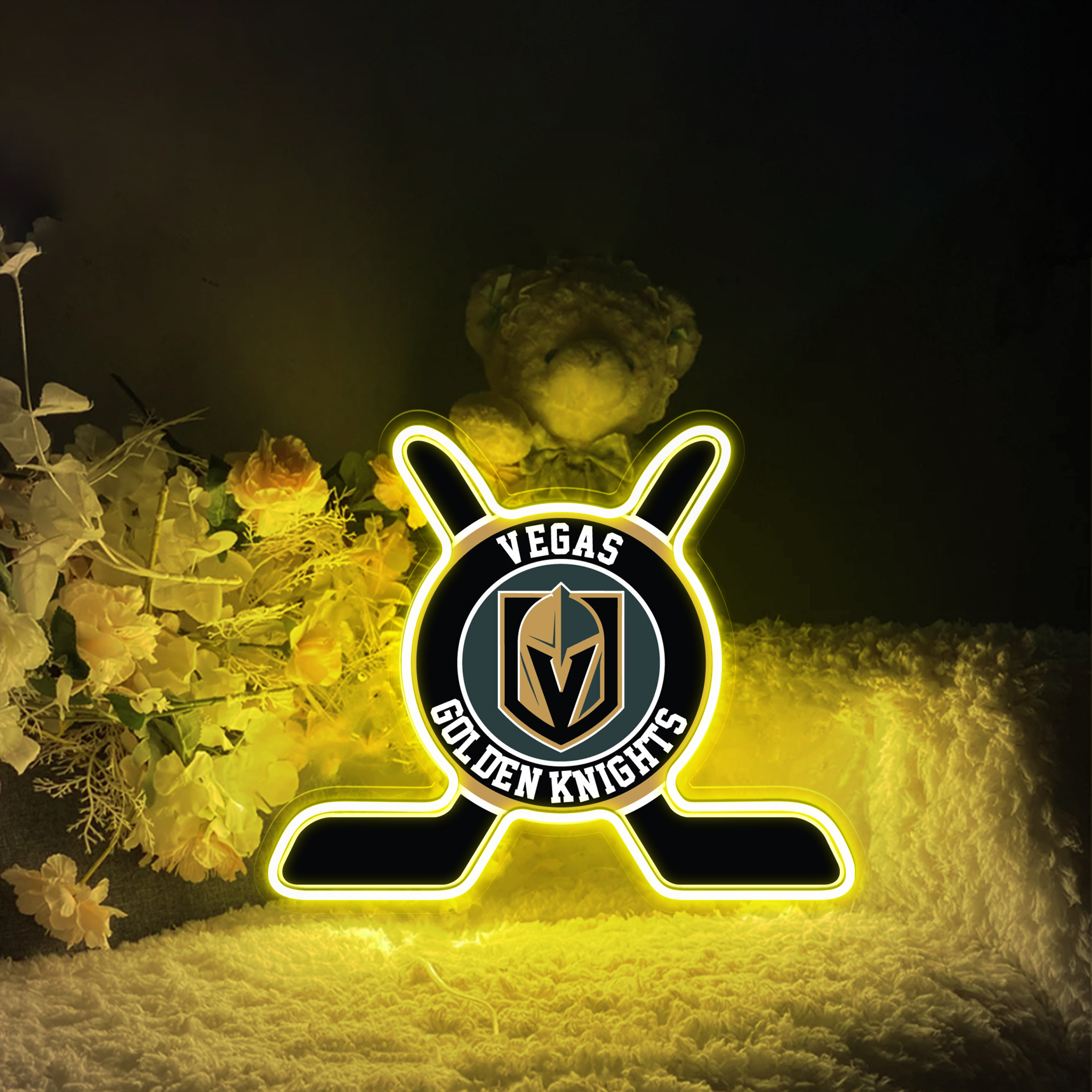 Vegas Golden Knights Ice Hockey UV Signs Wall Decor