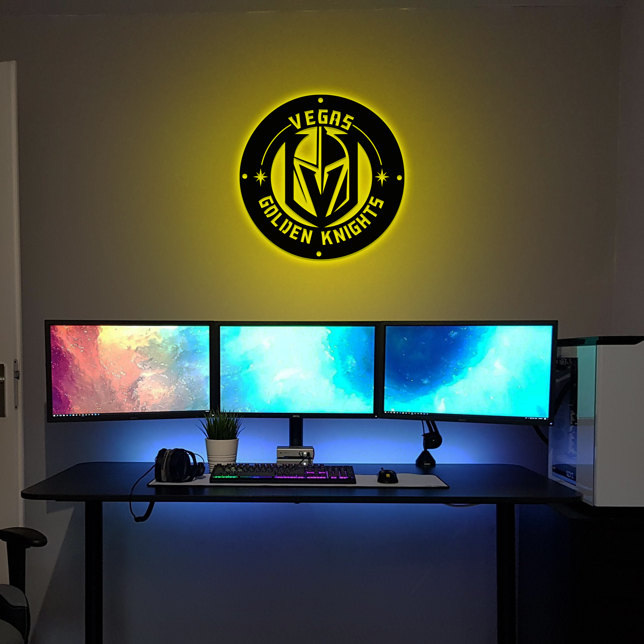 Vegas Golden Knights Ice Hockey Metal Sign