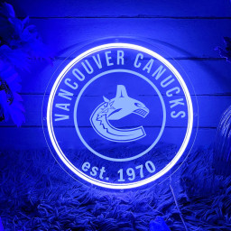 Vancouver Canucks Ice Hockey Laser Signs