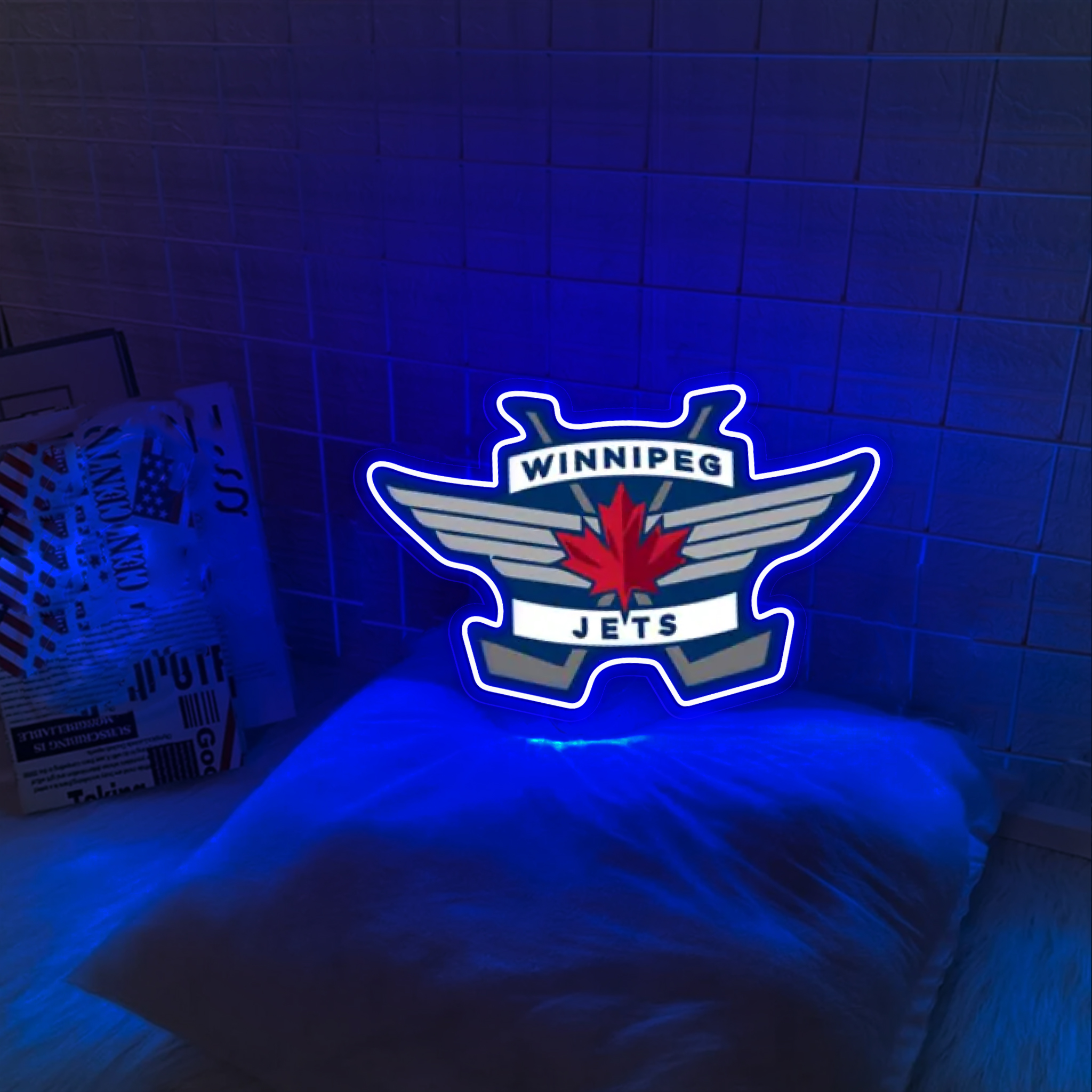 Ice Hockey Winnipeg Jets UV Sign Wall Decor