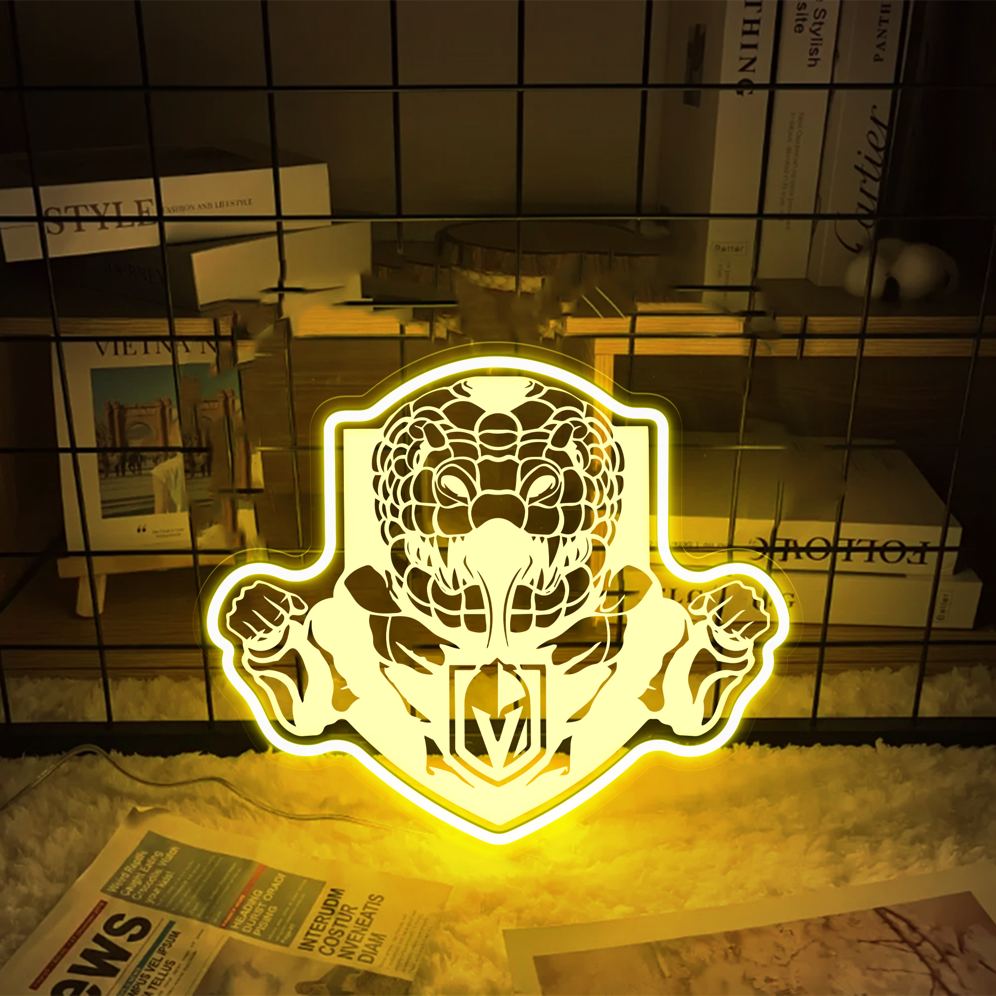 Ice Hockey Vegas Golden Knights Laser Sign