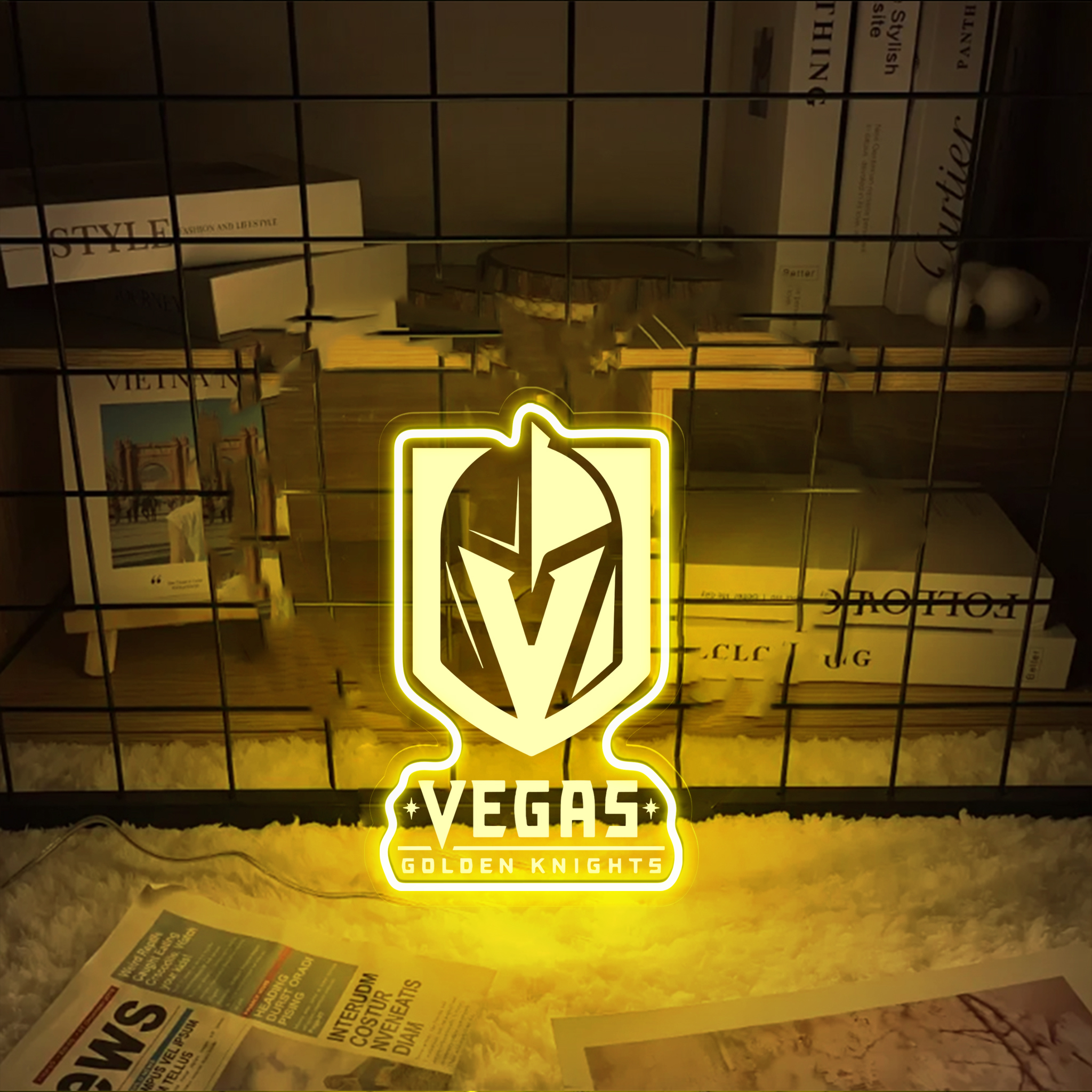 Ice Hockey Vegas Golden Knights Laser Signs